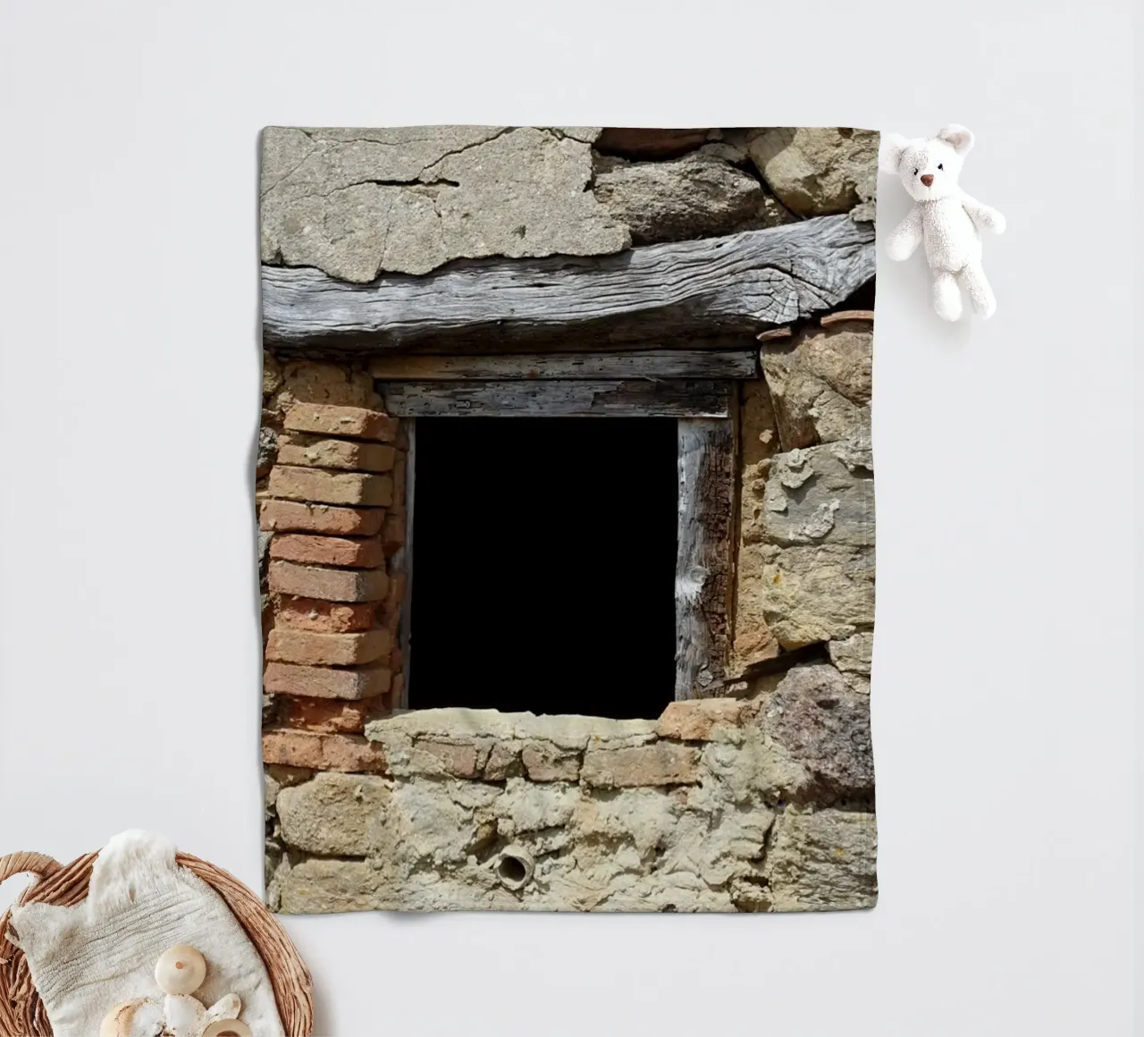 Window fleece blanket by Massimo Frascogna