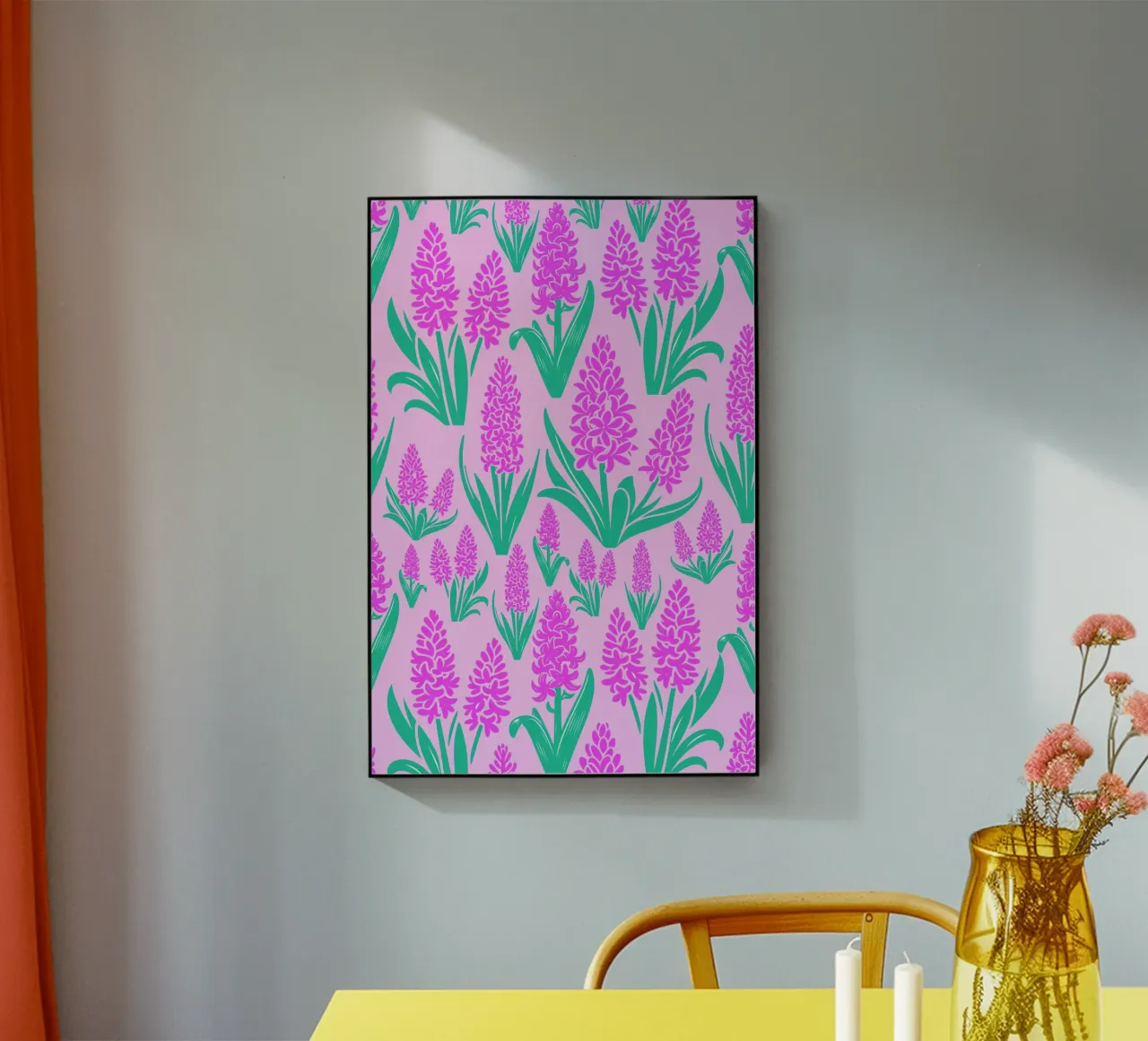 Fiori di giacinto rosa plexiglass da SilverPegasus