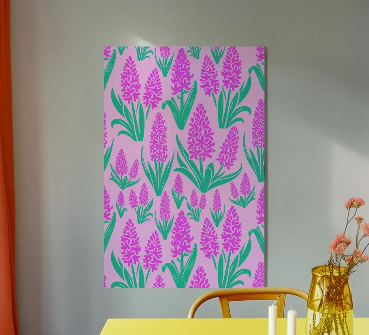 Fiori di giacinto rosa plexiglass da SilverPegasus