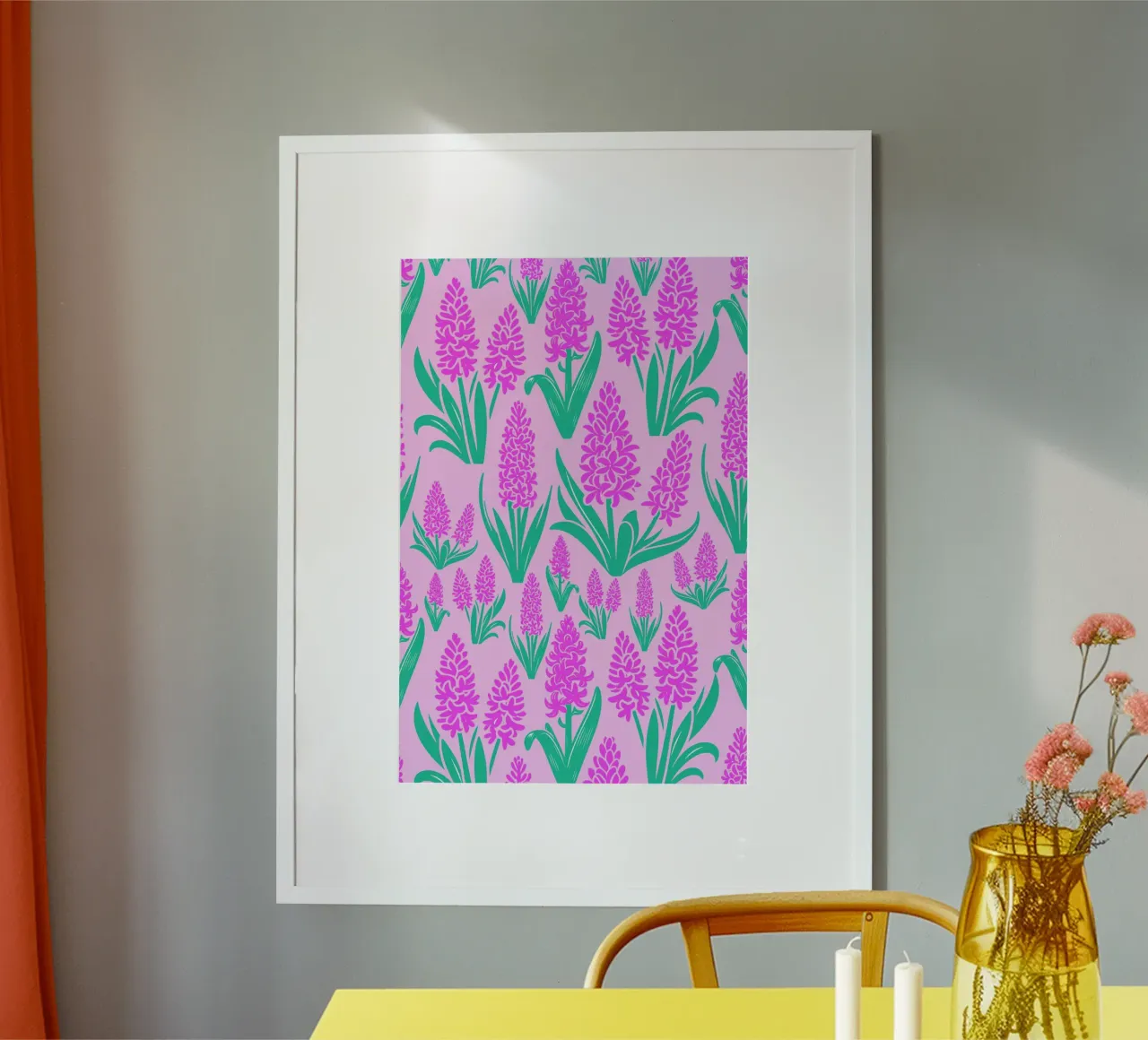 Fiori di giacinto rosa poster da SilverPegasus