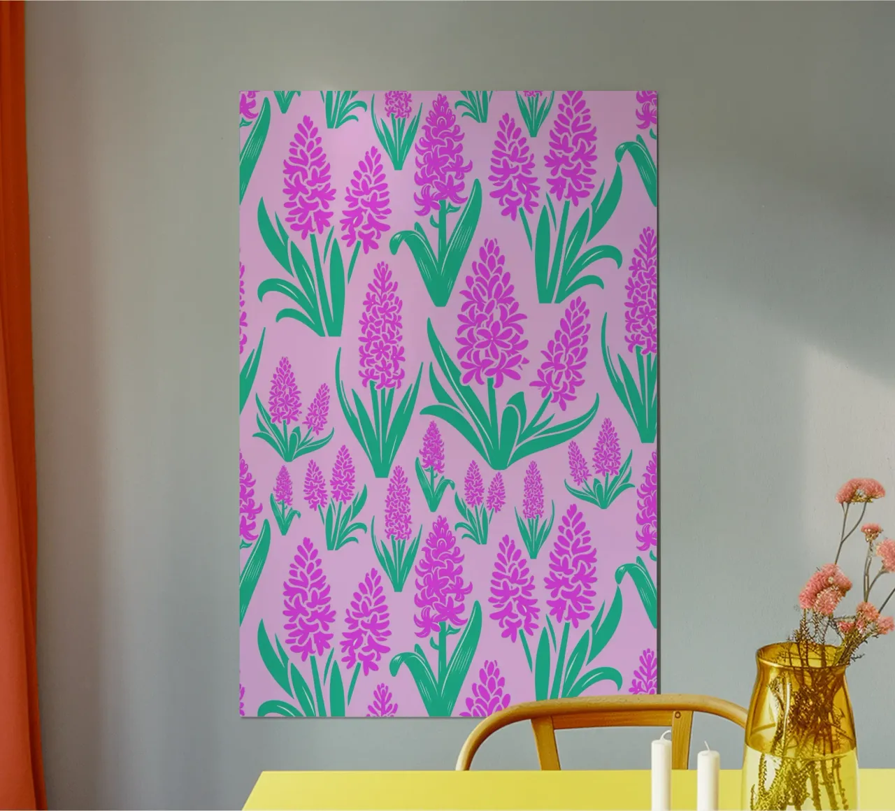 Fiori di giacinto rosa poster da SilverPegasus