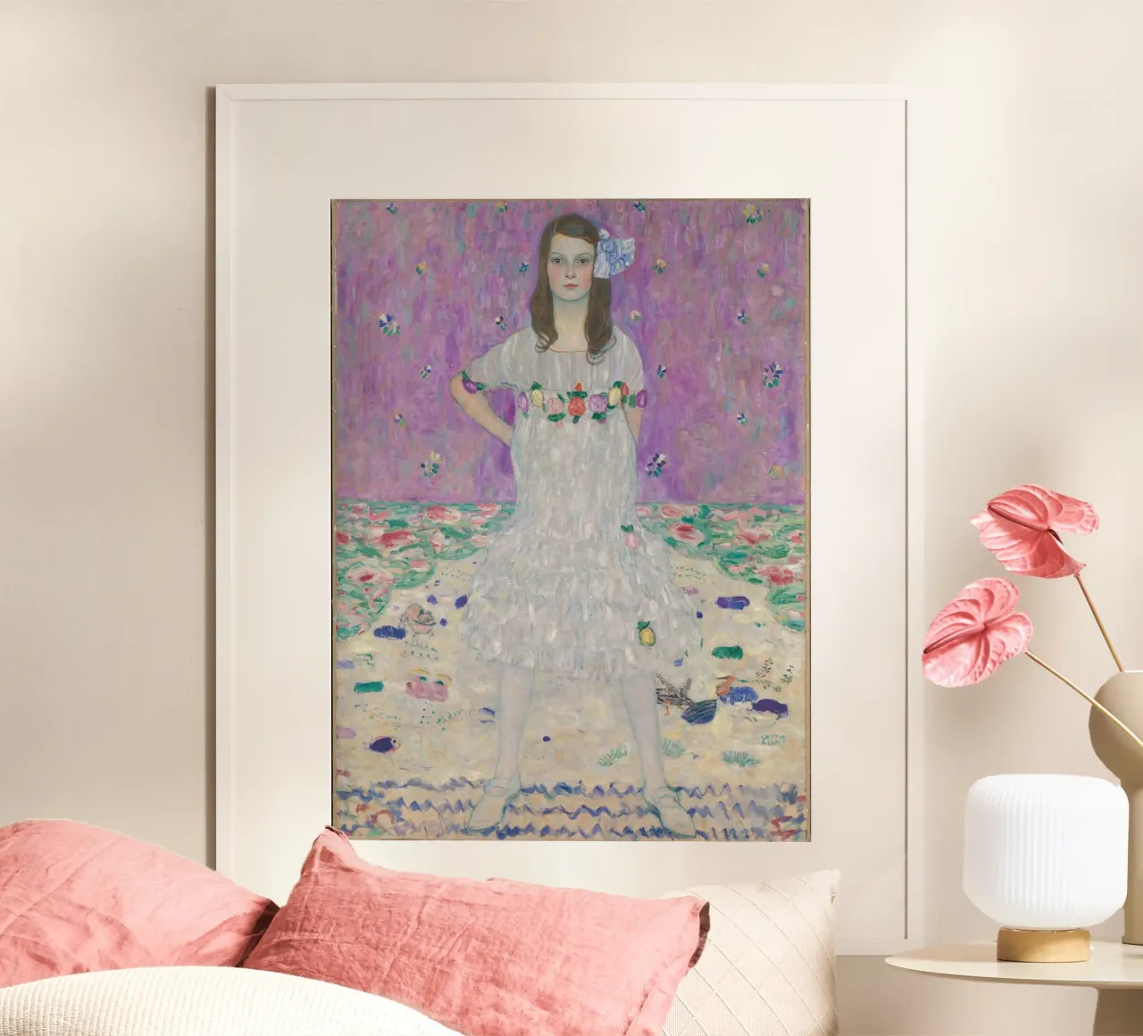 Gustav Klimt - Mäda Primavesi (1903–2000) poster da fanny-bianca
