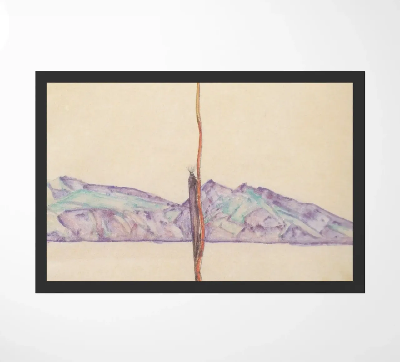 Egon Schiele - Piccolo albero di castagno al lago di Costanza zerbino da Wirla