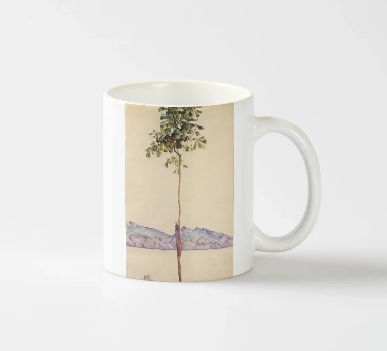 Egon Schiele - Piccolo albero di castagno al lago di Costanza tazza in ceramica da Wirla