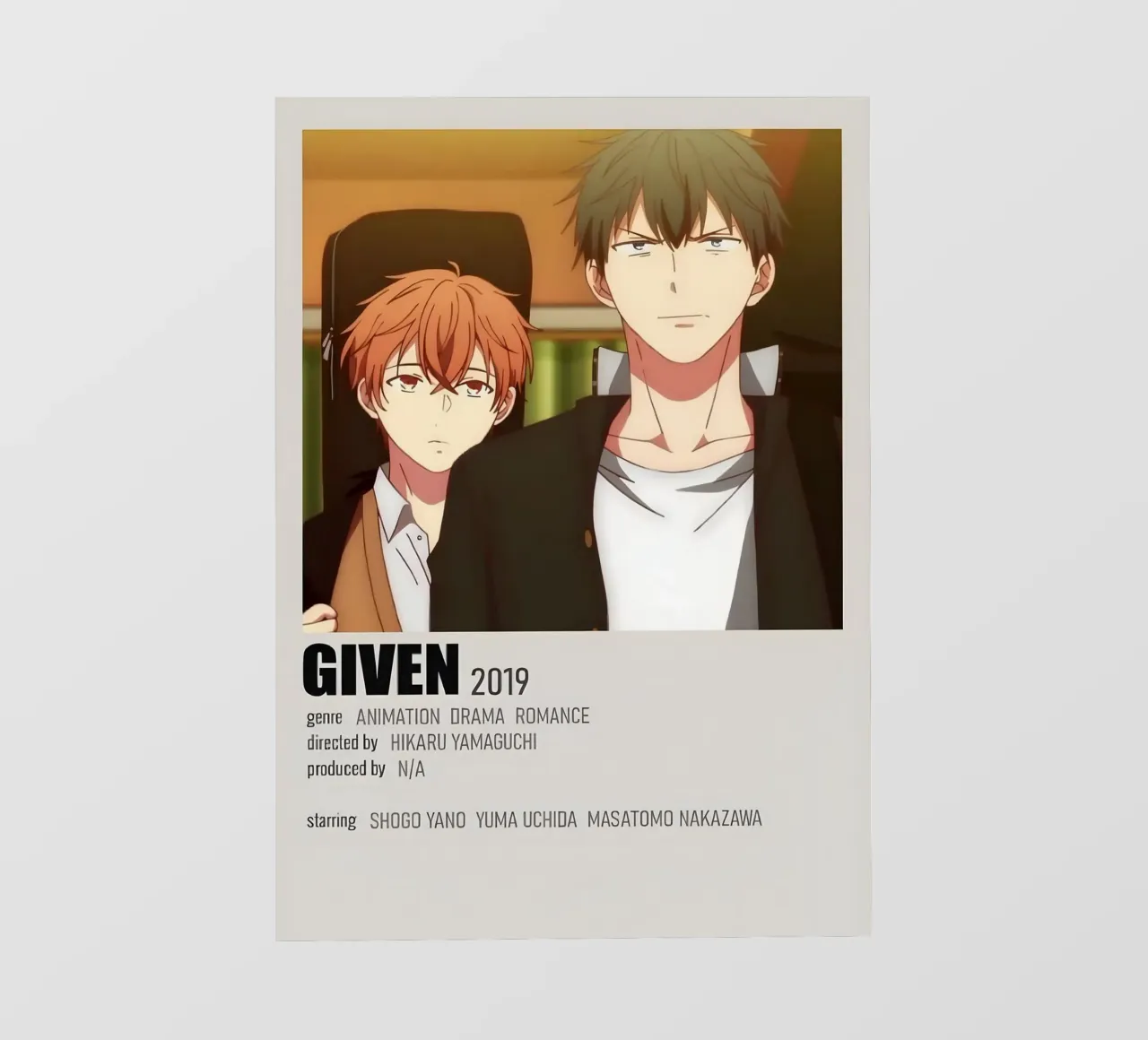 GIVEN 2019 pellicola backlit da Totoya