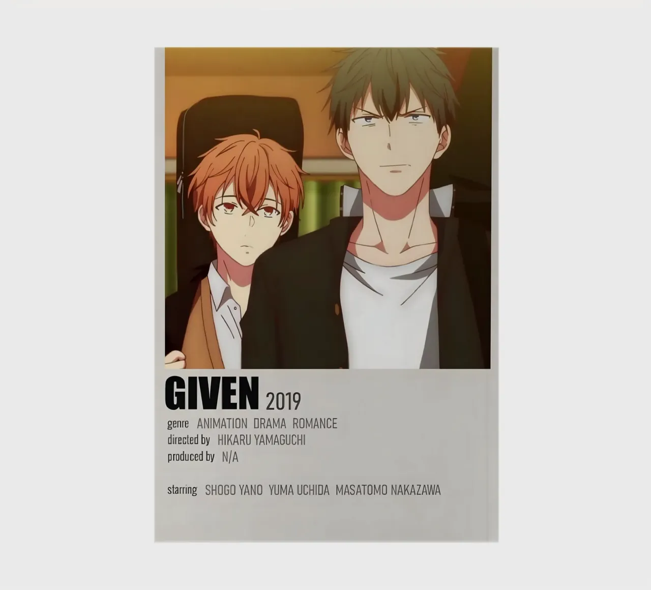 GIVEN 2019 notebook by Totoya
