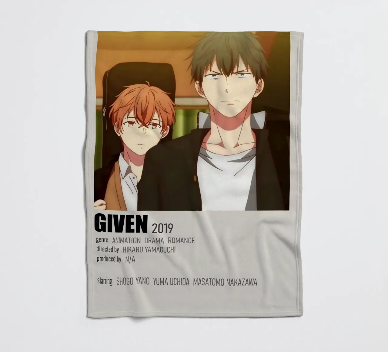 GIVEN 2019 coperta in pile da Totoya