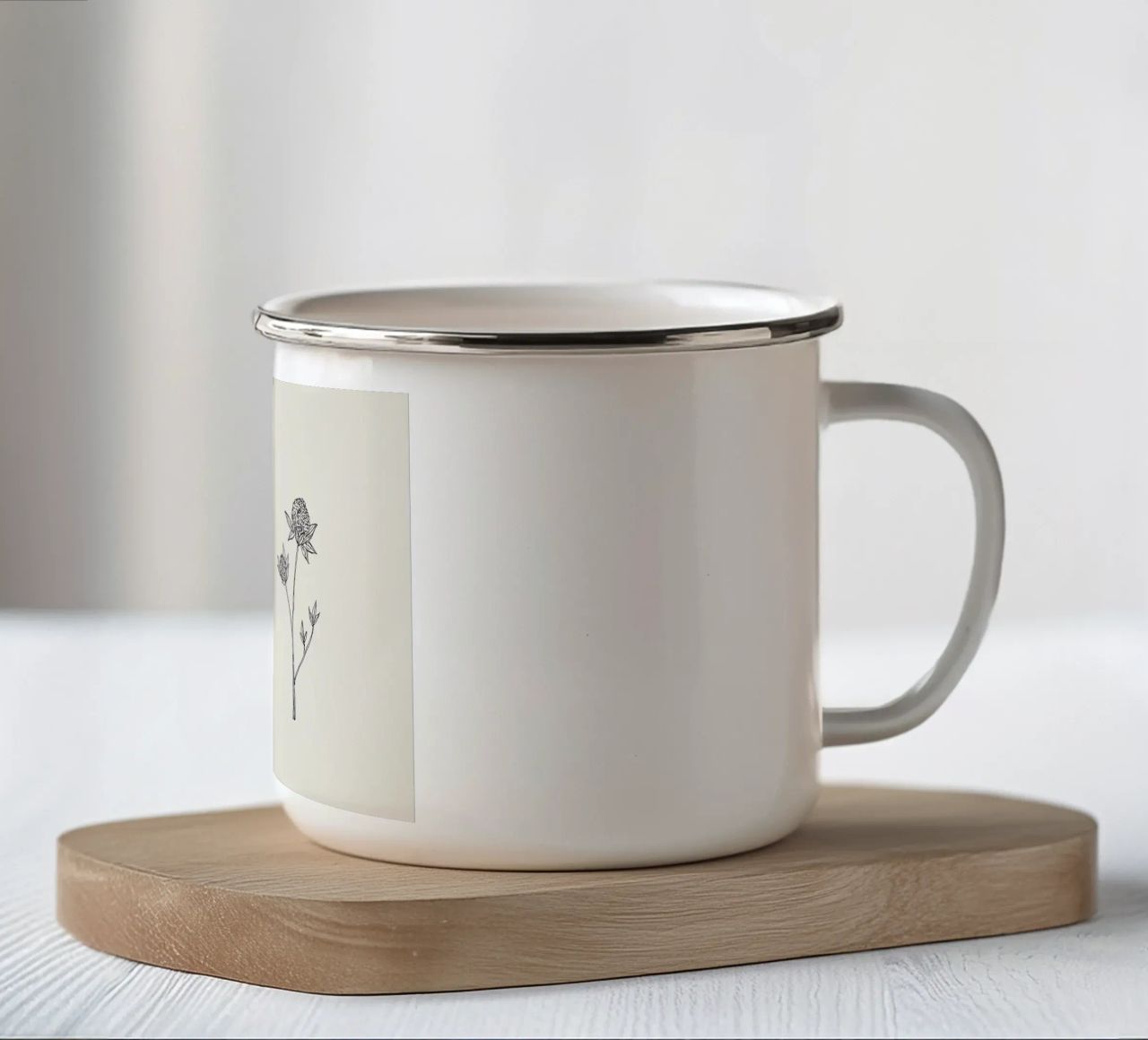 Tre bushel amichevoli tazza in smalto da Reece Shop