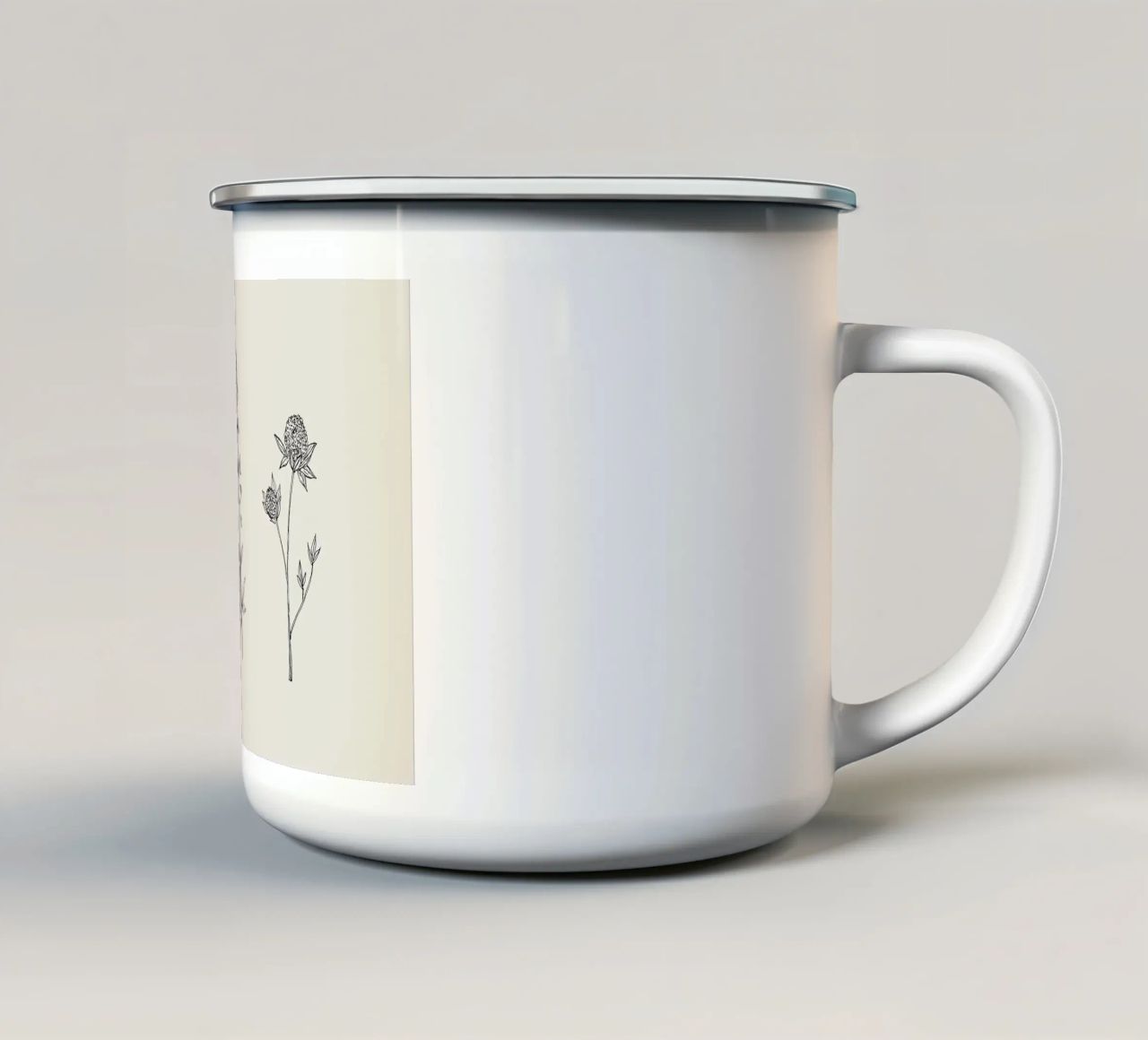 Tre bushel amichevoli tazza in smalto da Reece Shop
