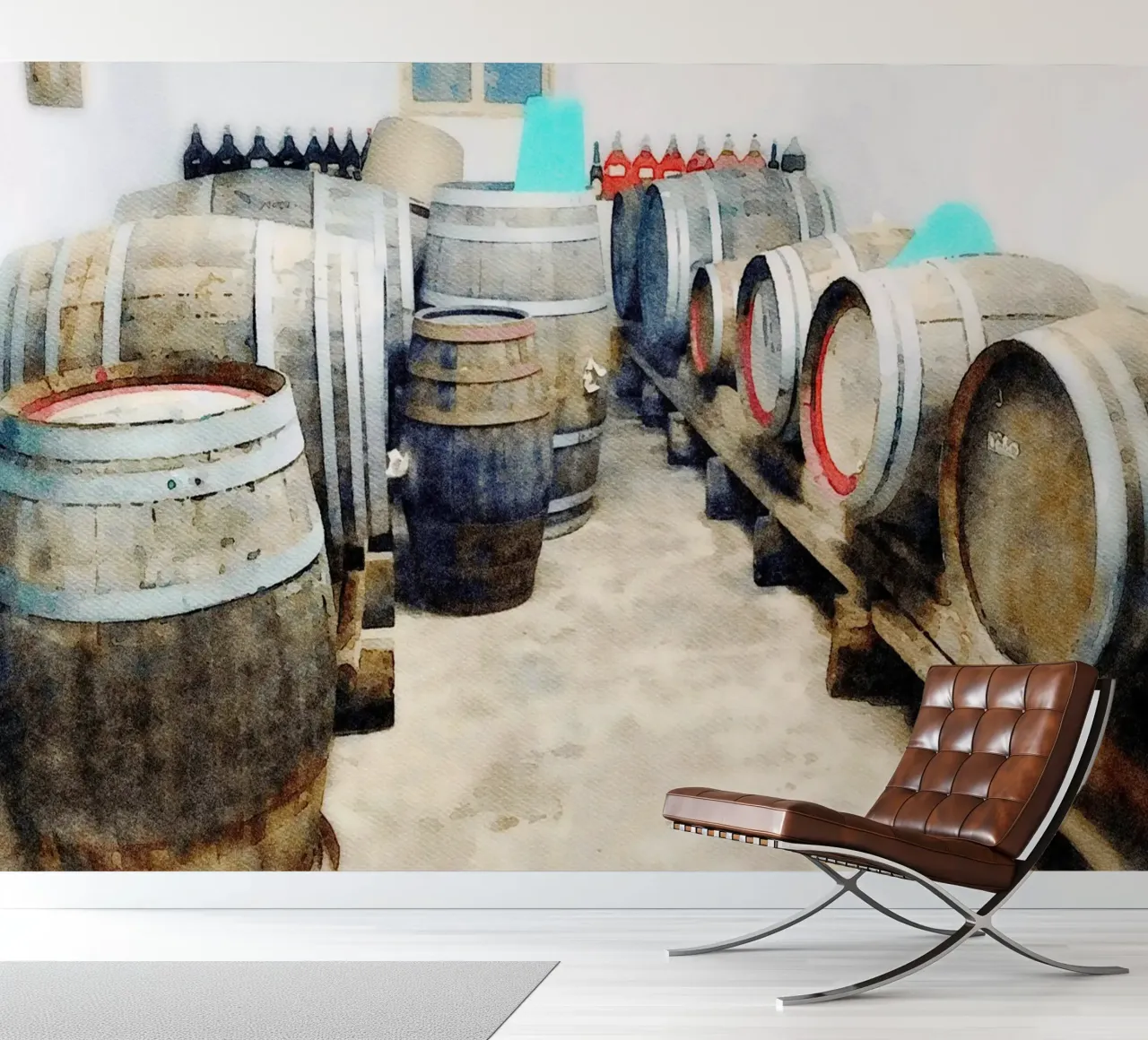 Barrels fotobehang van Massimo Frascogna