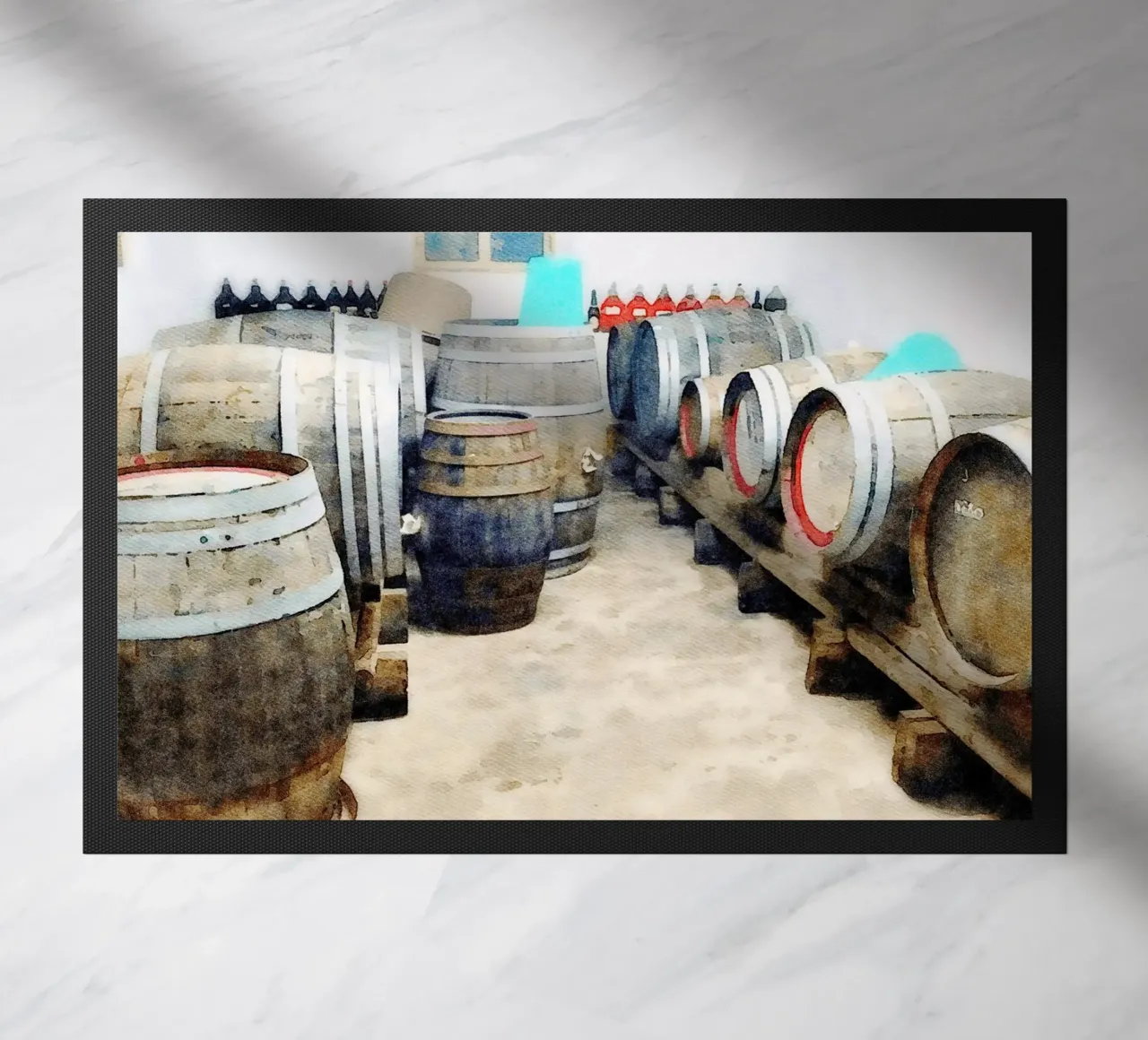 Barrels Fußmatte von Massimo Frascogna