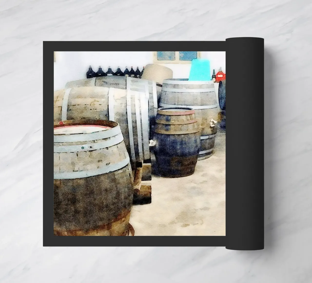 Barrels Fußmatte von Massimo Frascogna