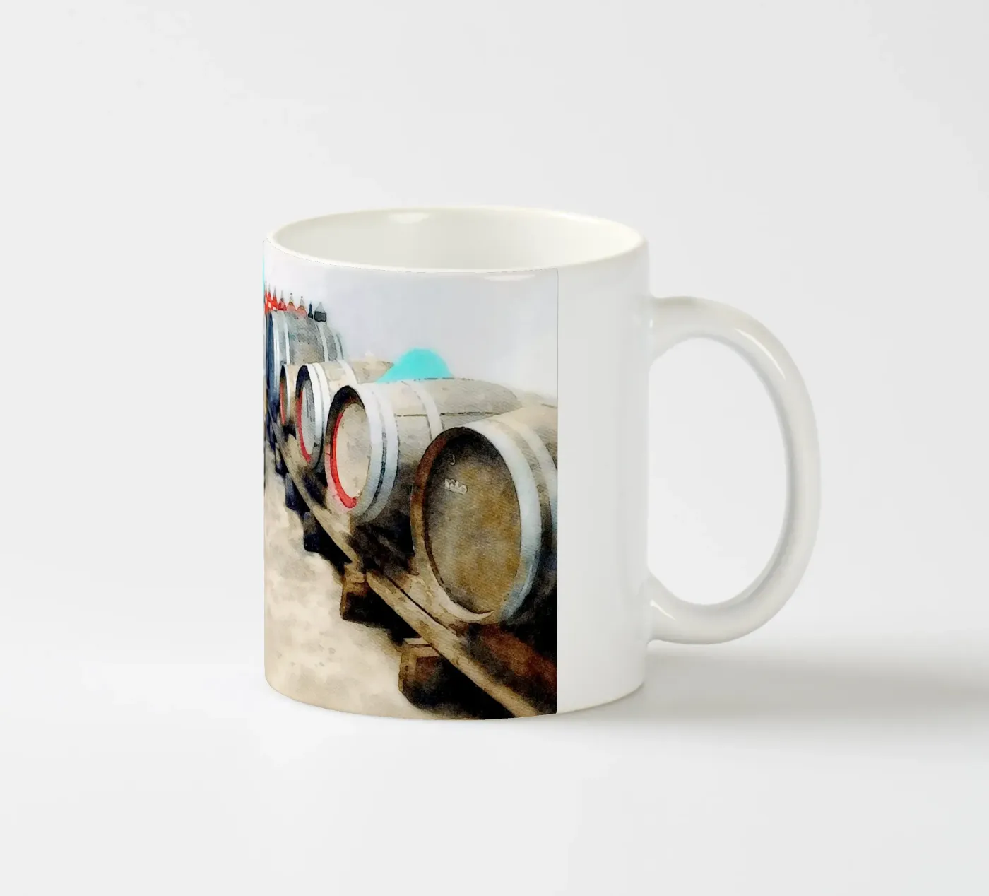 Barrels ceramic mug by Massimo Frascogna