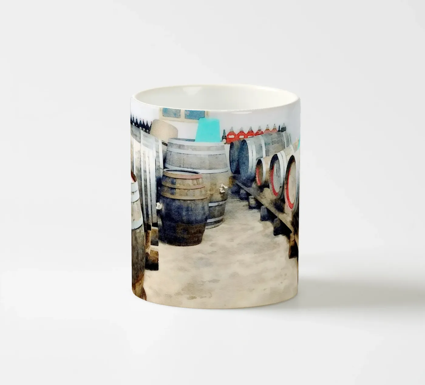 Barrels ceramic mug by Massimo Frascogna
