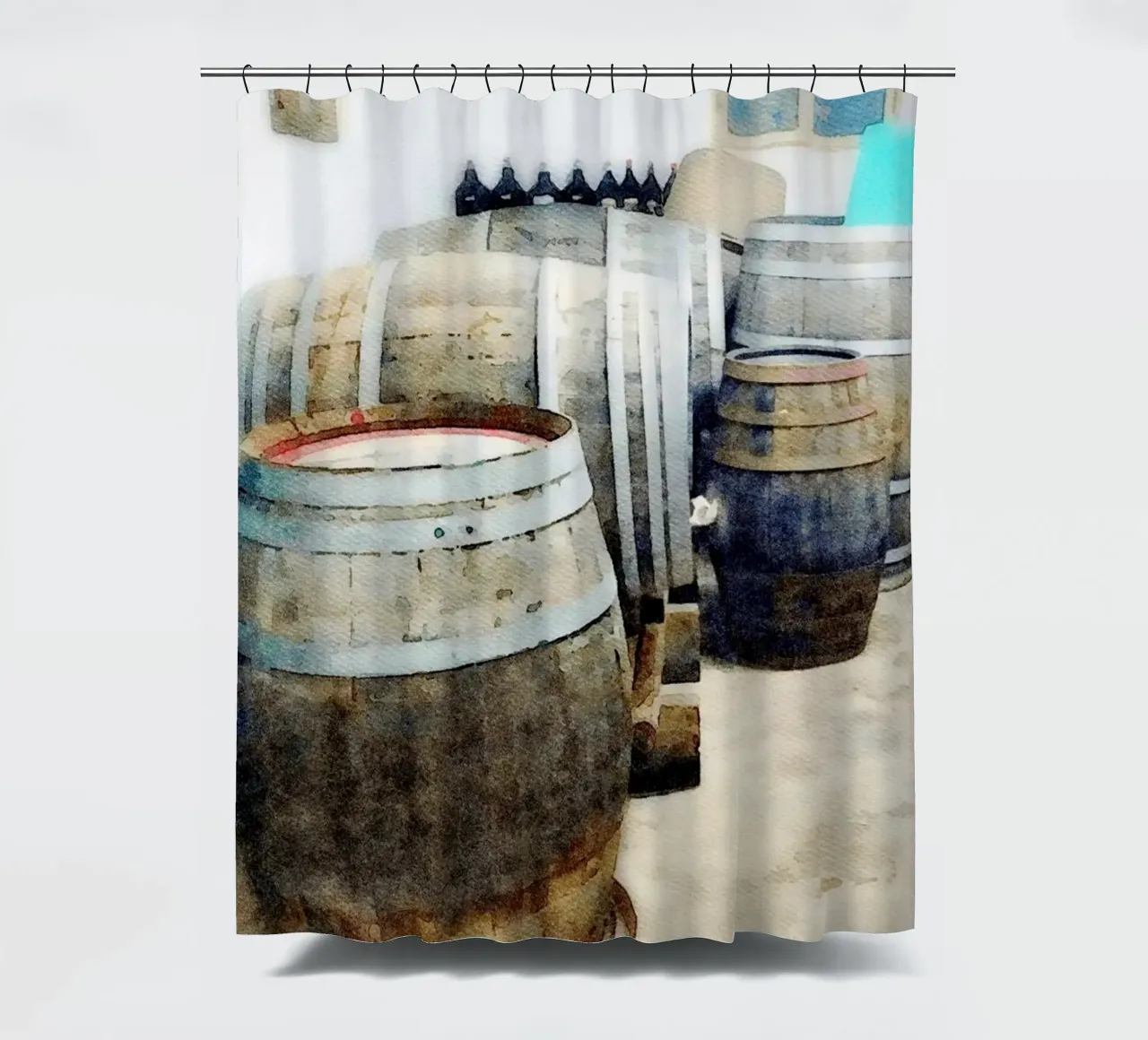 Barrels Duschvorhang von Massimo Frascogna