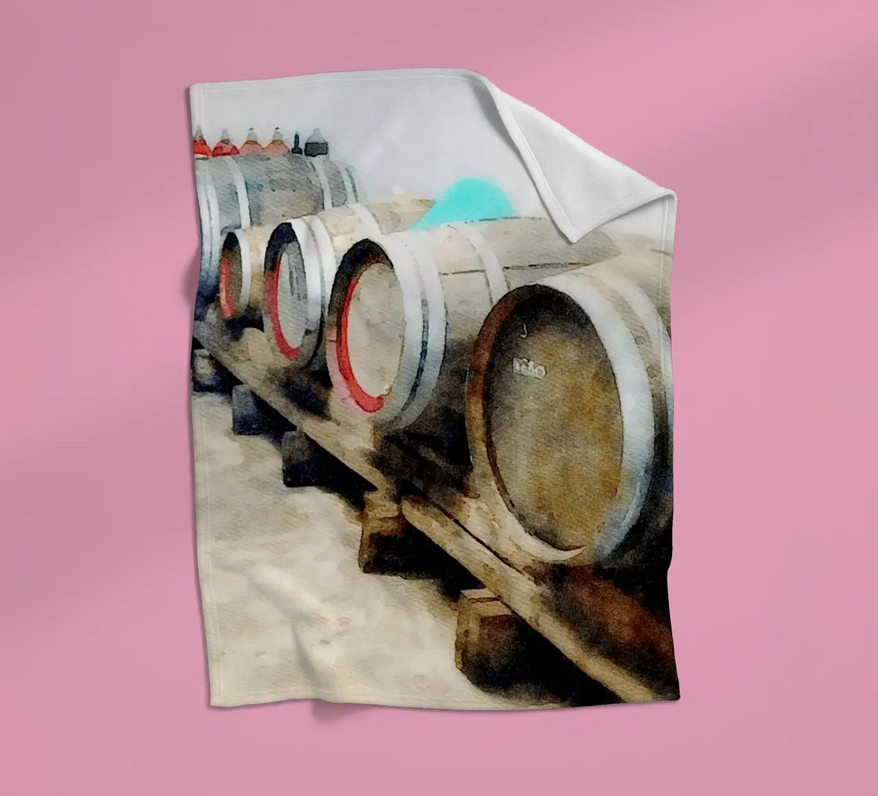 Barrels Fleecedecke von Massimo Frascogna