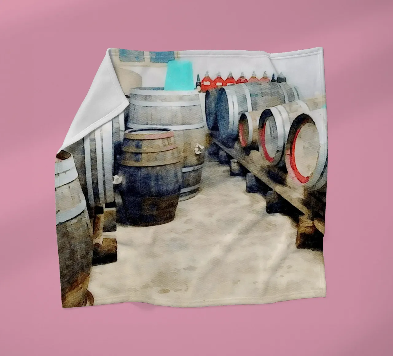 Barrels Fleecedecke von Massimo Frascogna