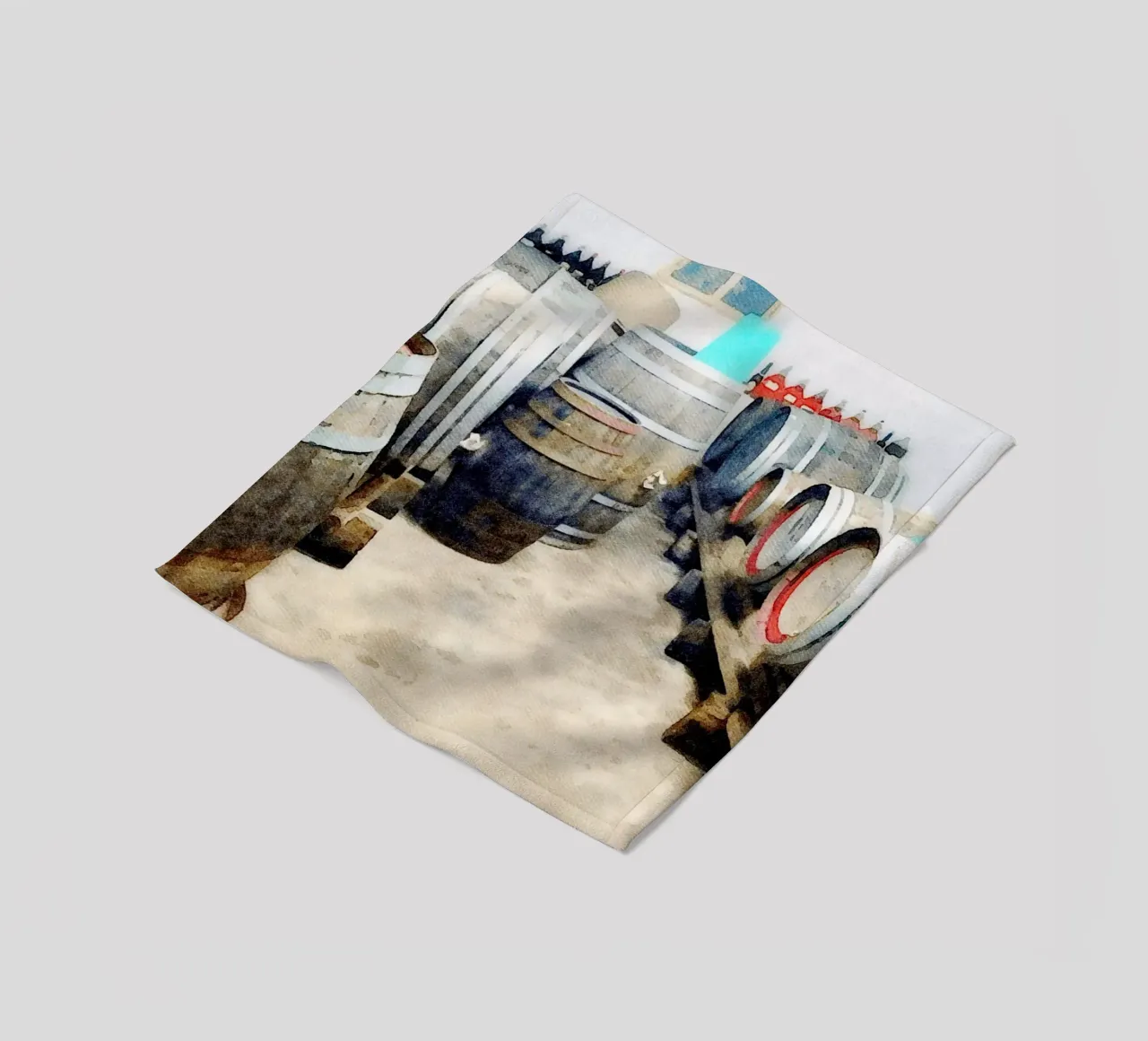 Barrels Fleecedecke von Massimo Frascogna