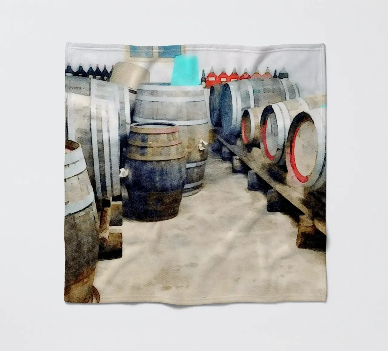 Barrels Fleecedecke von Massimo Frascogna