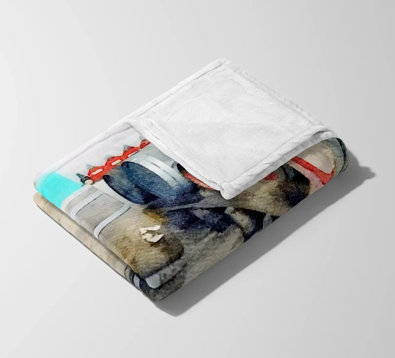 Barrels Fleecedecke von Massimo Frascogna