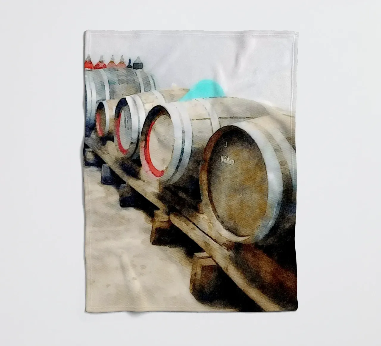 Barrels Fleecedecke von Massimo Frascogna