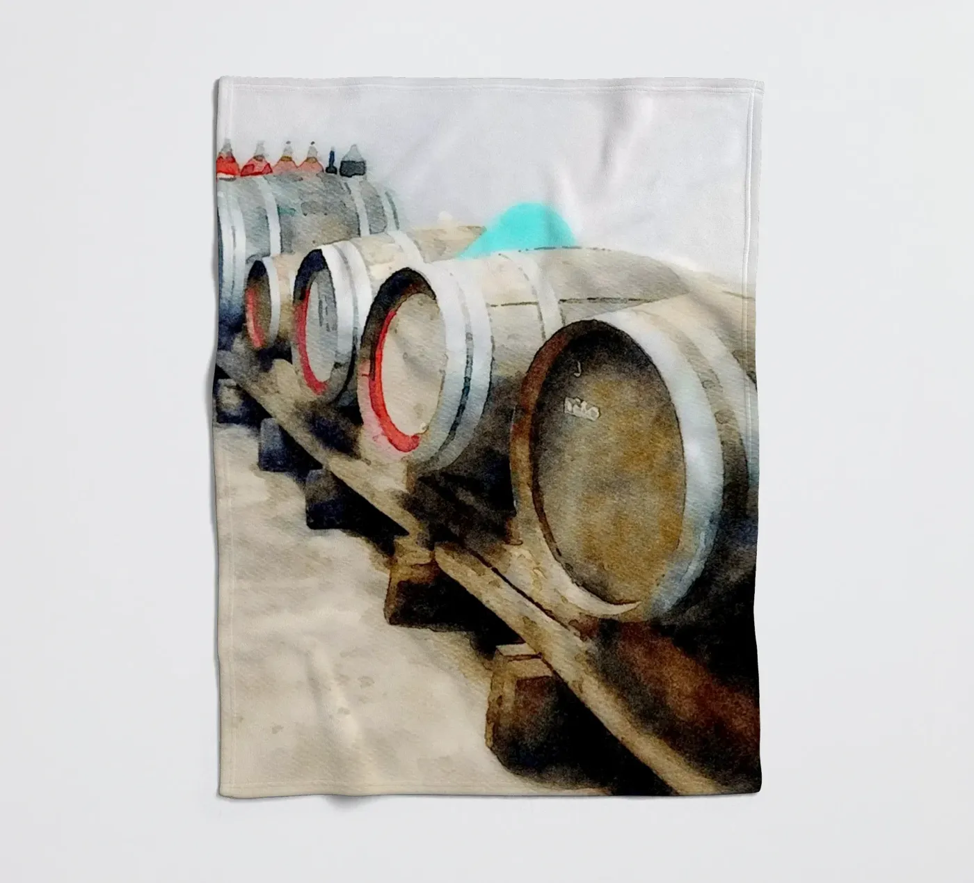 Fässer Fleecedecke von Massimo Frascogna