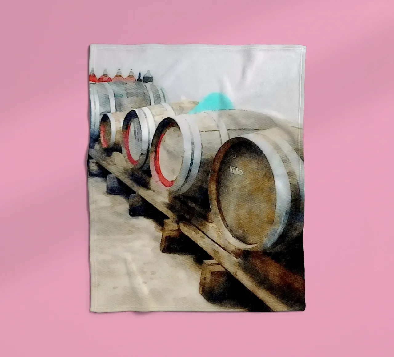 Barrels Fleecedecke von Massimo Frascogna