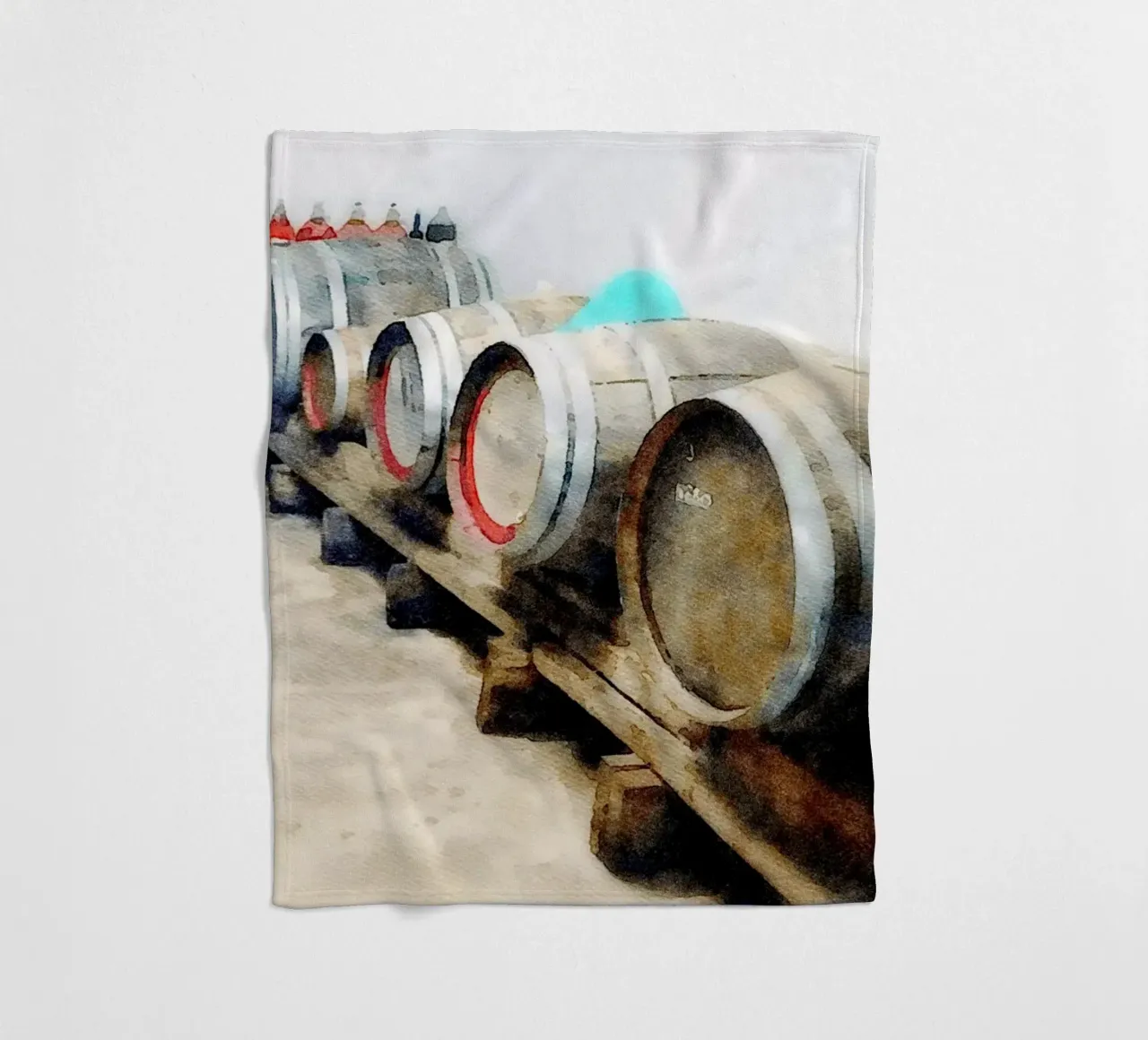 Barrels Fleecedecke von Massimo Frascogna