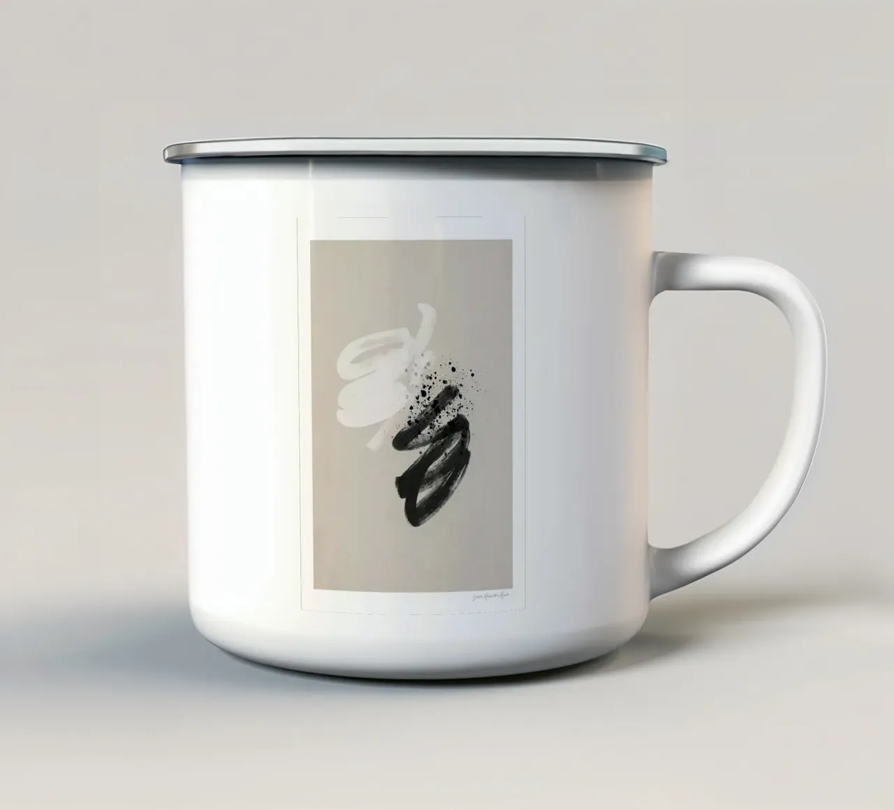 Moshi Moshi tazza in smalto da Birgitpopshop