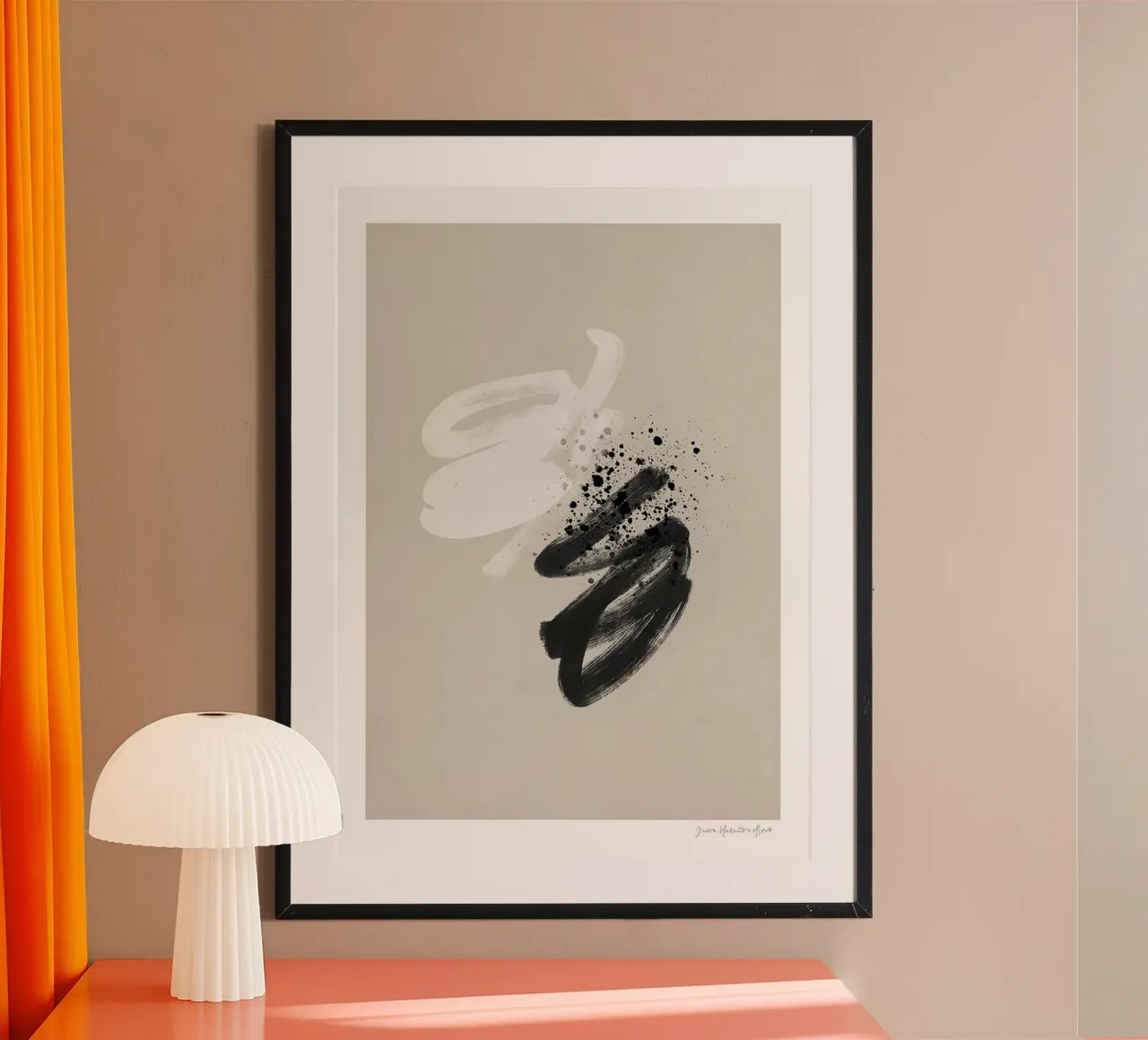 Moshi Moshi poster con telaio in alluminio da Birgitpopshop