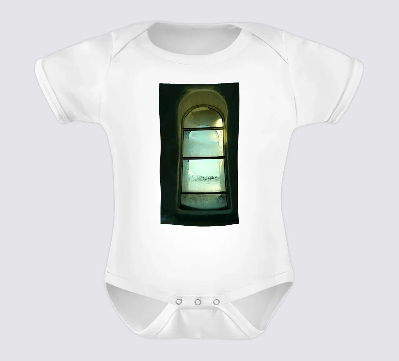 Winter short-sleeve baby romper by Massimo Frascogna