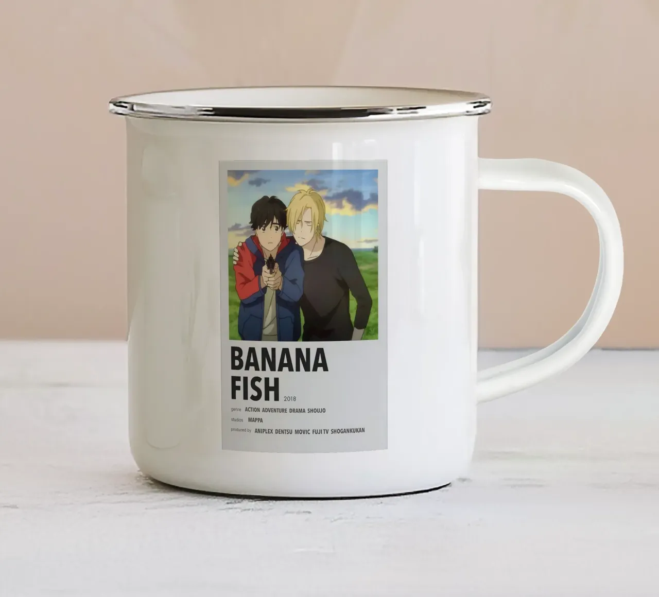 BANANA FISH  2018 tazza in smalto da Totoya