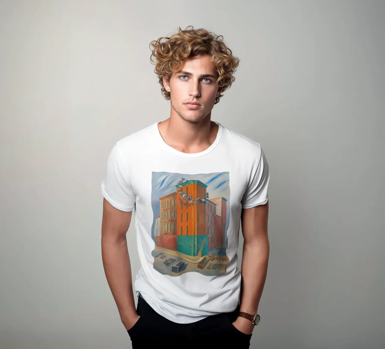 One Third of a Nation by O. Louis Guglielmi camiseta de fanny-bianca