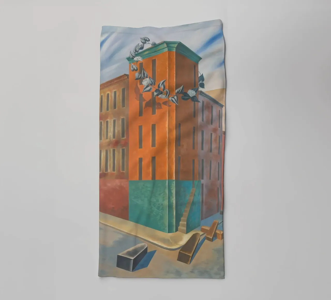 One Third of a Nation by O. Louis Guglielmi asciugamano da bagno da fanny-bianca