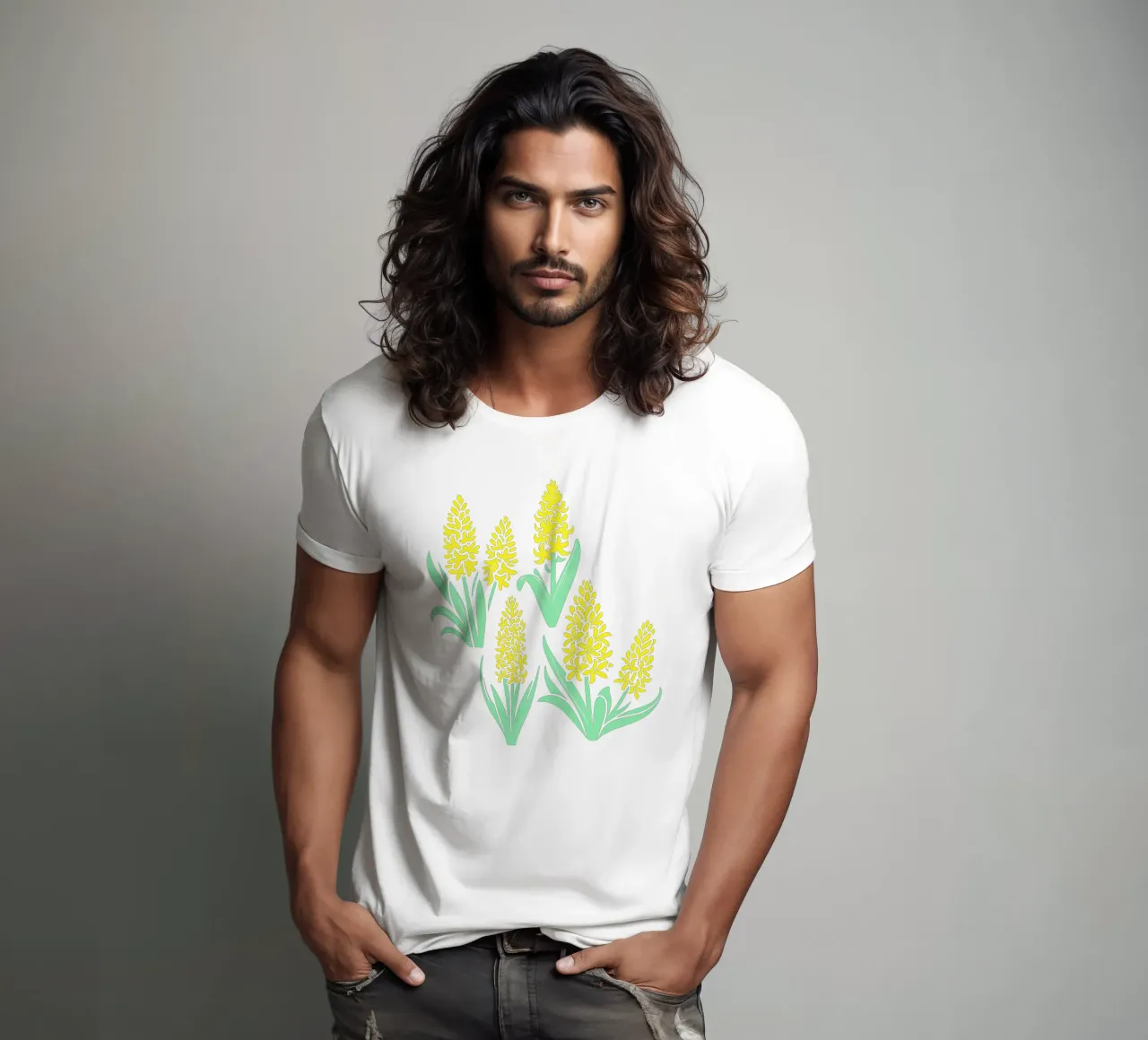 Fiori di giacinto giallo t-shirt da SilverPegasus