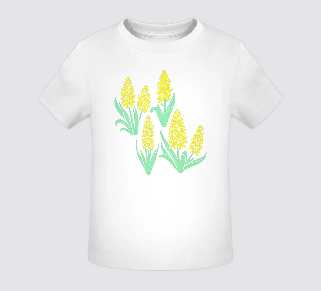 Fiori di giacinto giallo maglietta neonato da SilverPegasus