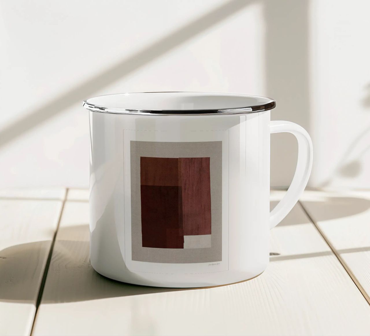 Velluto rosso tazza in smalto da Birgitpopshop