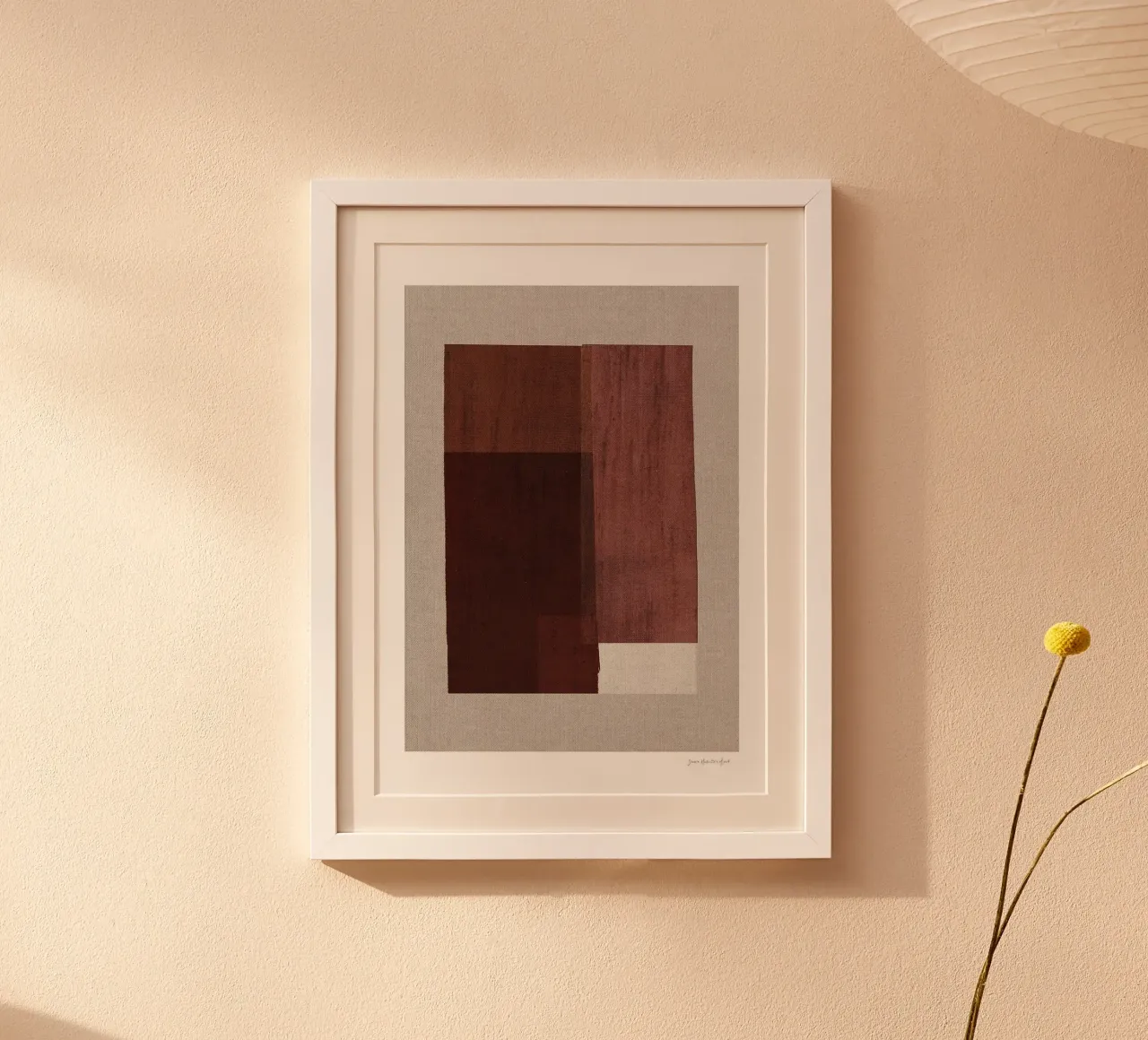 Velluto rosso poster con telaio in plastica da Birgitpopshop
