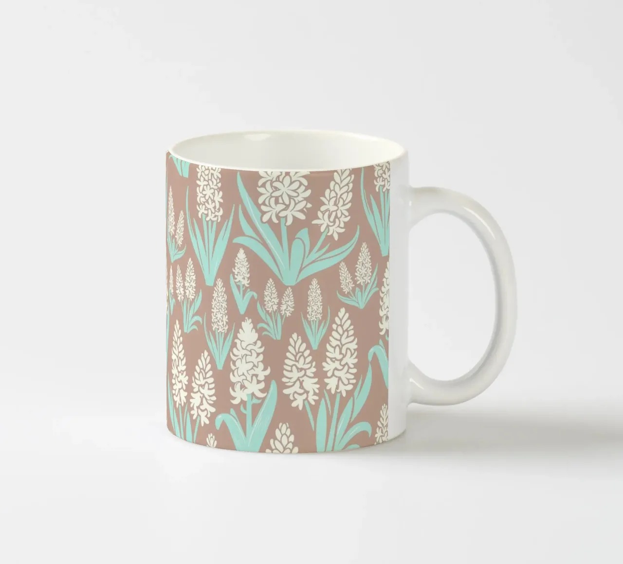 Fiori di giacinto bianchi tazza in ceramica da SilverPegasus