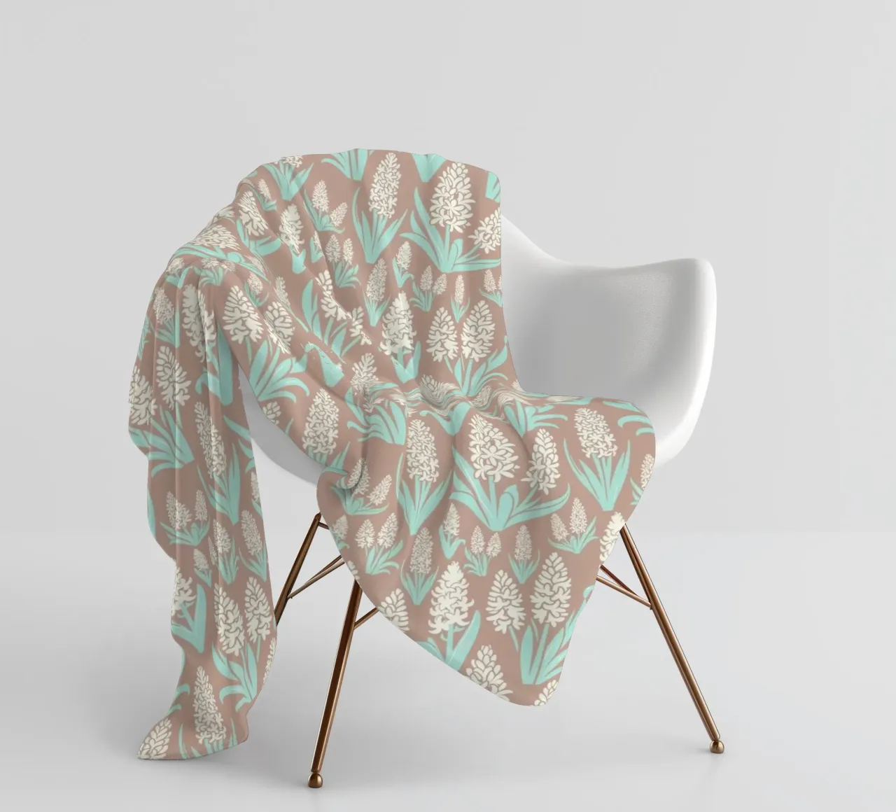 Fiori di giacinto bianchi coperta in pile da SilverPegasus