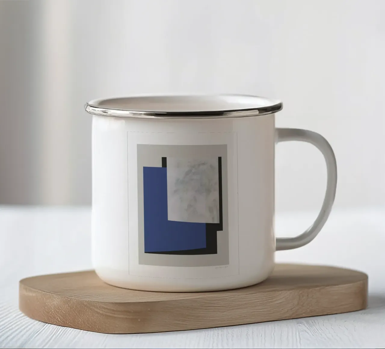 Poster blu tazza in smalto da Birgitpopshop