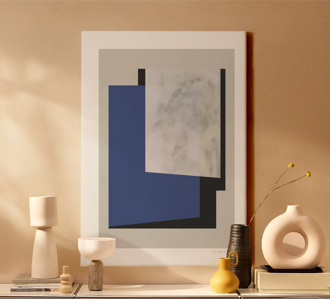 Poster blu tela da Birgitpopshop