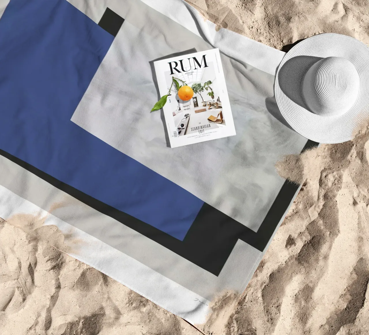 Poster blu telo mare da Birgitpopshop