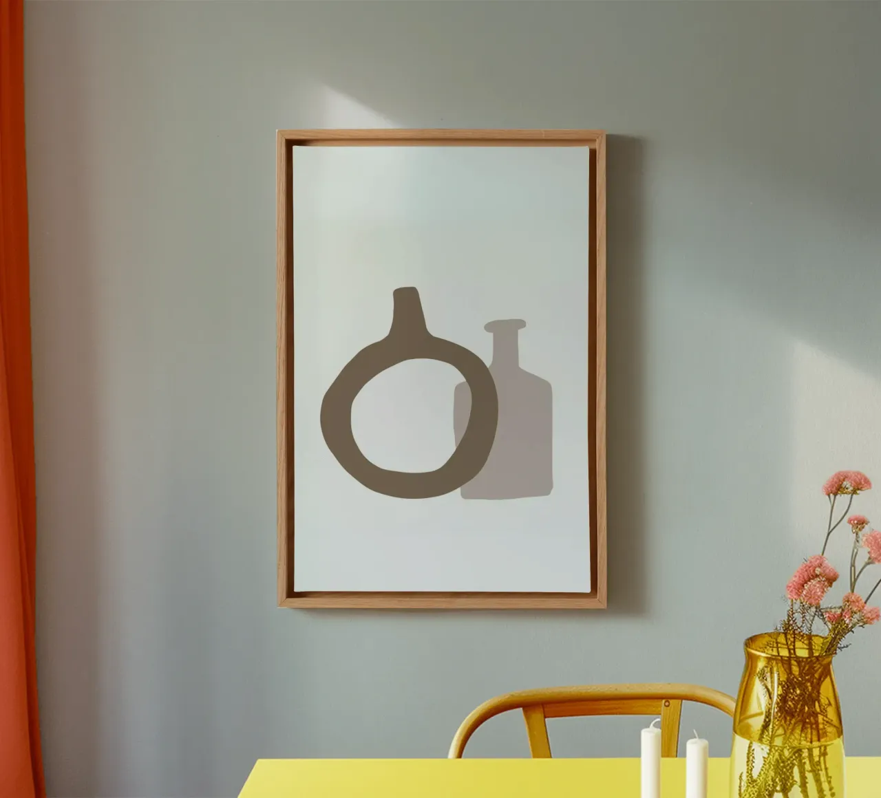Vases No2 tela con Cornice a cassetta da KRUTH DESIGN
