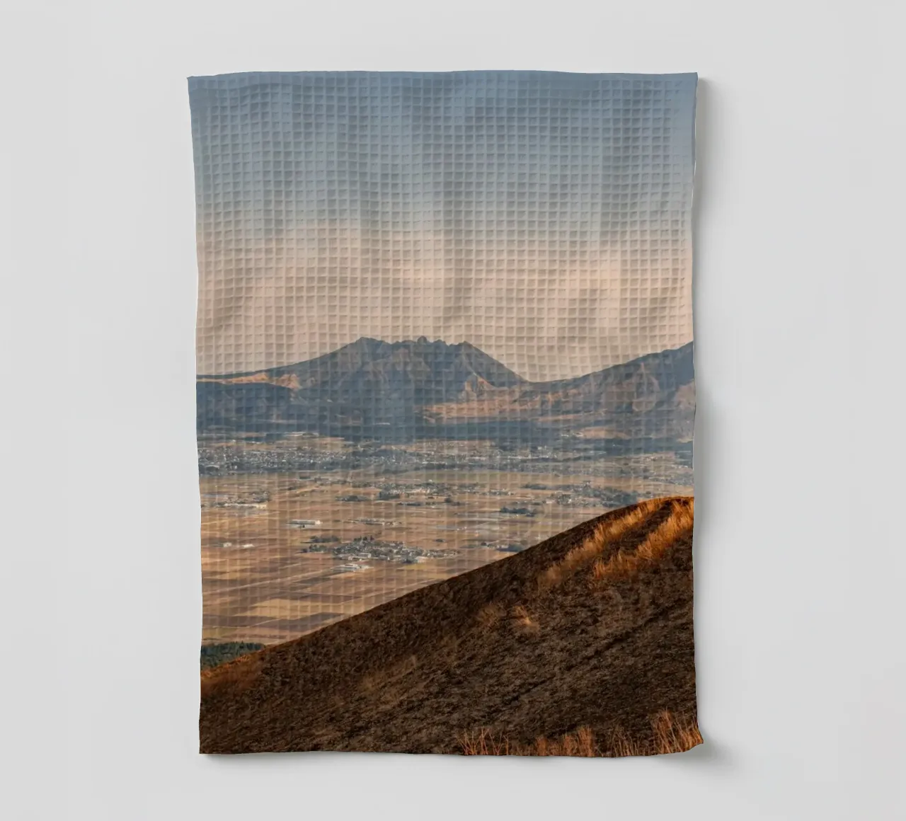 Tramonto sul Monte Aso a Kyushu, Giappone canovaccio da cucina da Marcel Bisig