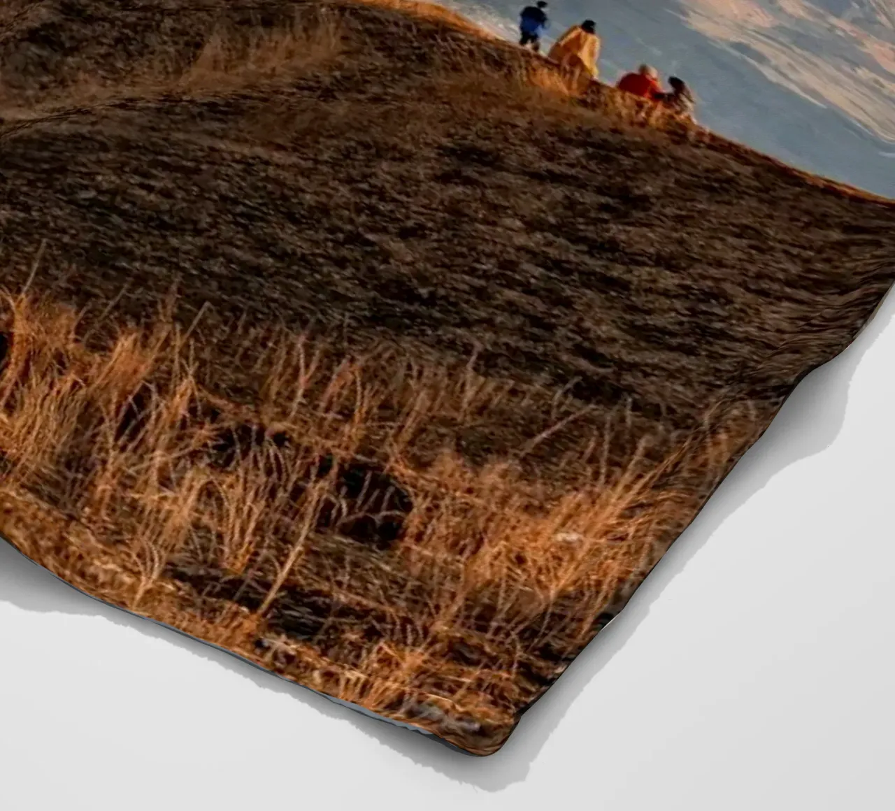 Tramonto sul Monte Aso a Kyushu, Giappone coperta in pile da Marcel Bisig