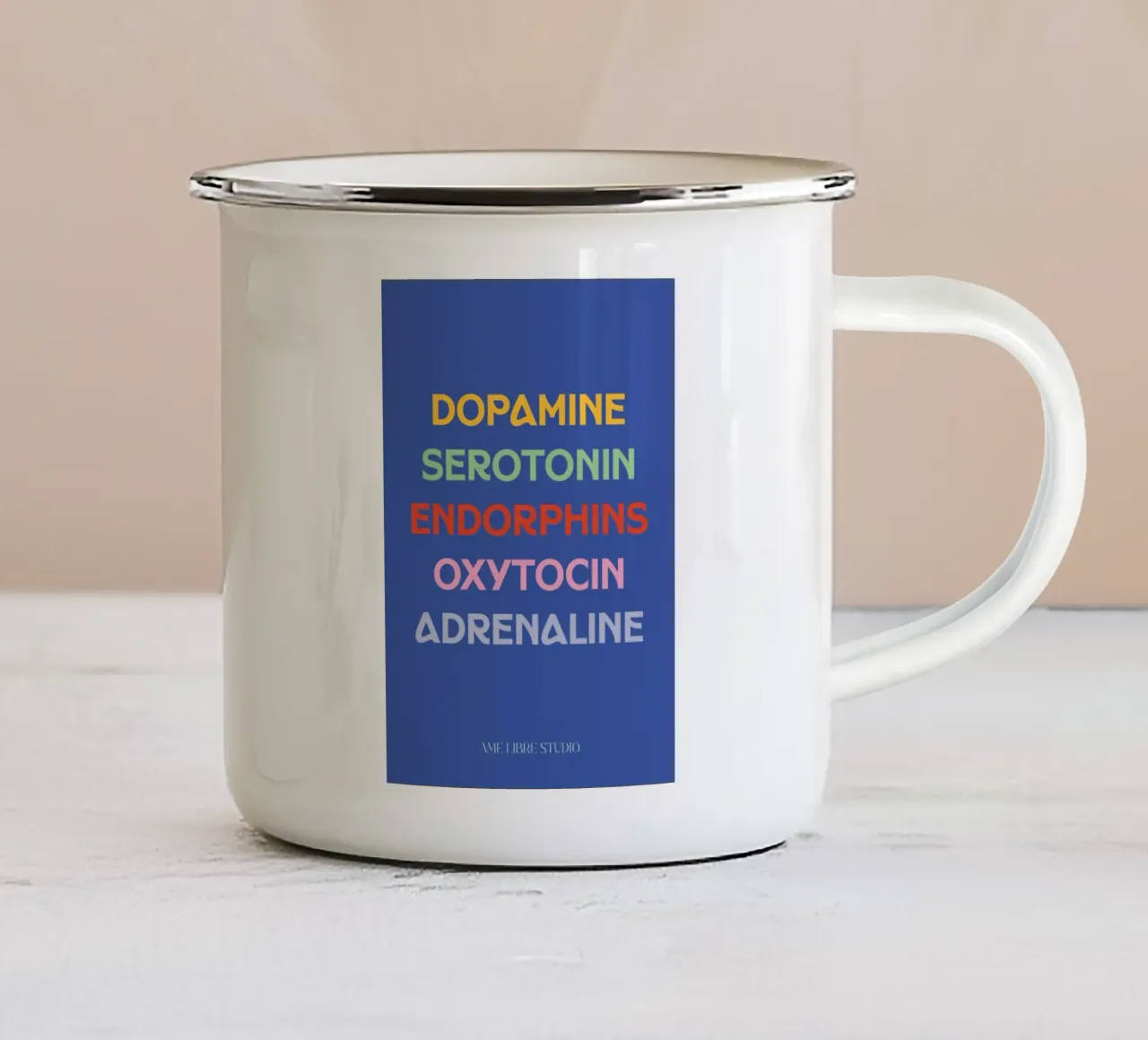 💊🌿💫 tazza in smalto da MENTHE SAUVAGE