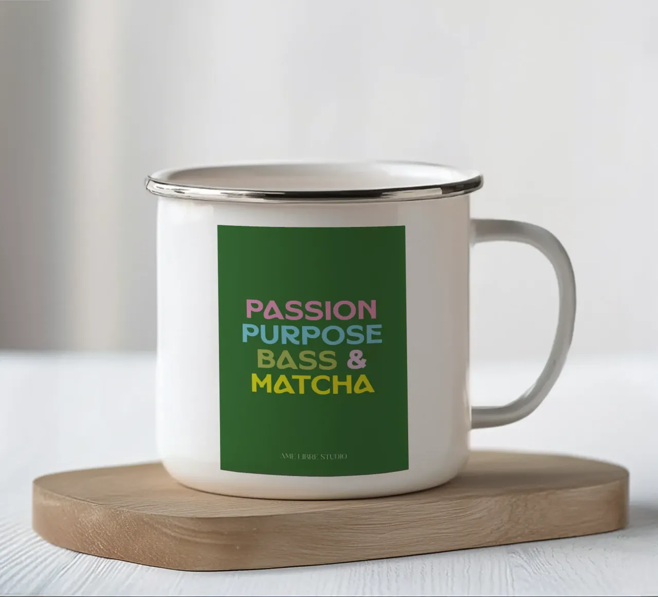 🍵💚✨ tazza in smalto da MENTHE SAUVAGE