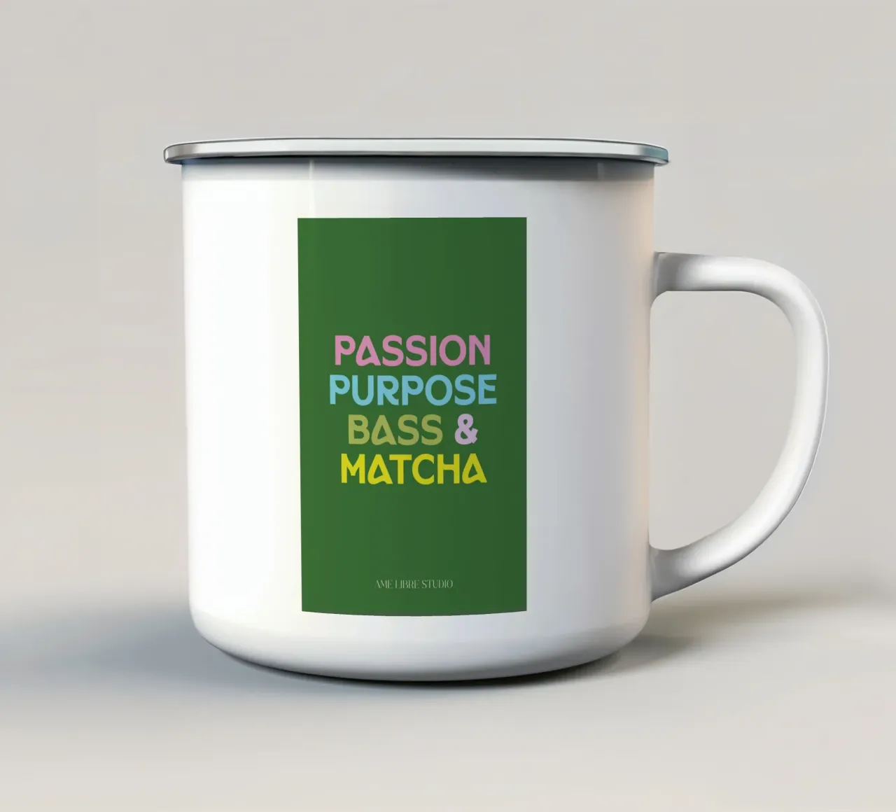 🍵💚✨ tazza in smalto da MENTHE SAUVAGE
