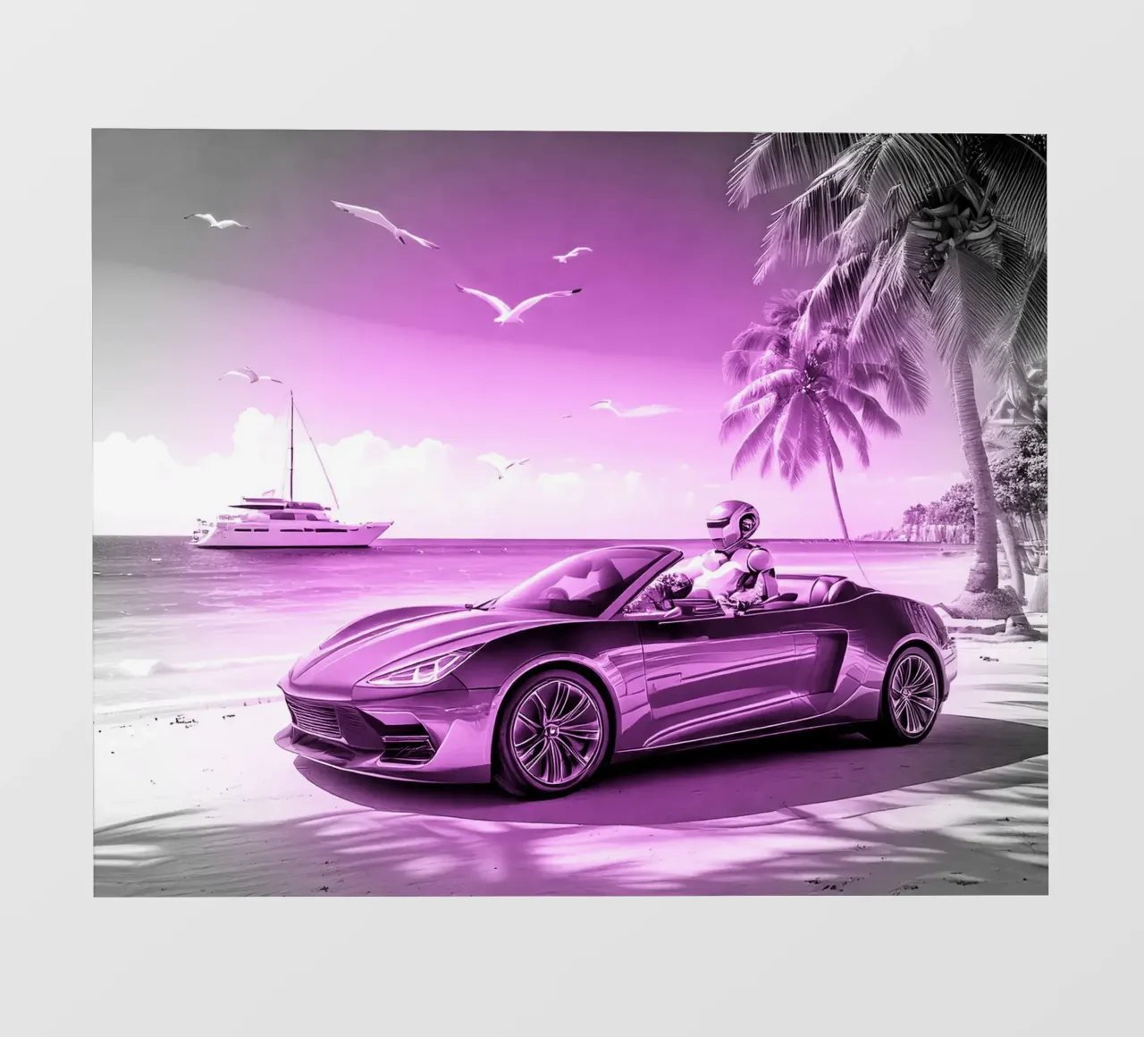 ROBOT AU VOLANT. Rose. pellicola backlit da Thierry vobmann photography